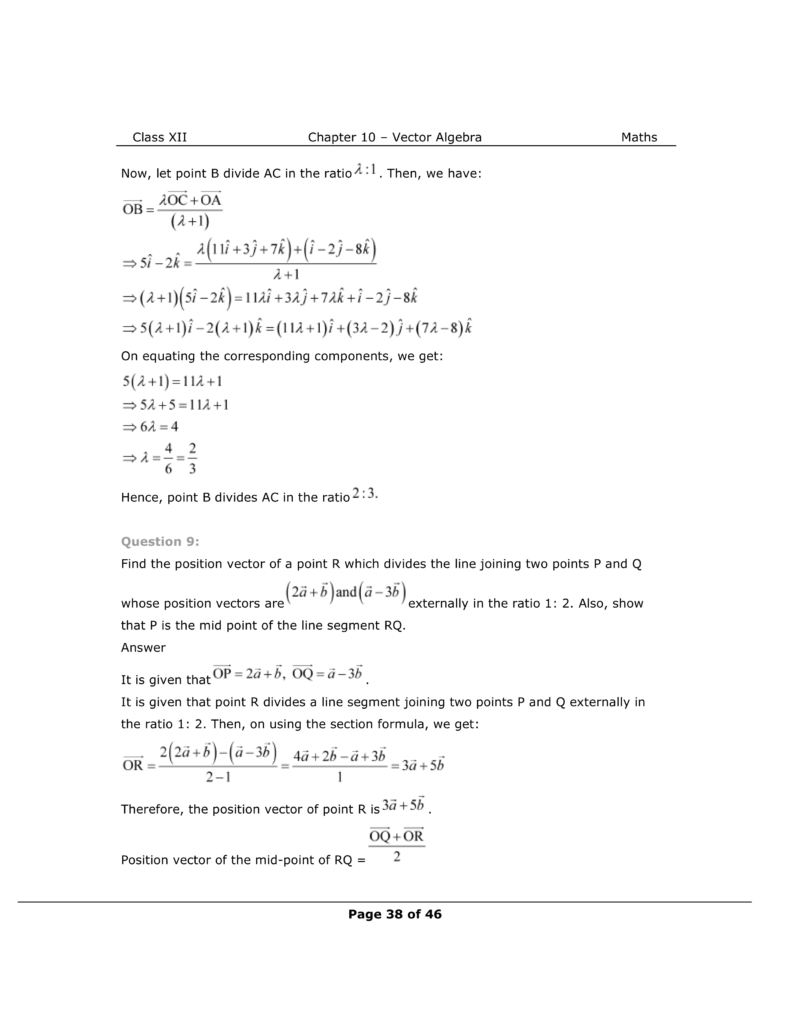 NCERT Solutions For Class 12 Maths Chapter 10 Miscellaneous Exercise Image 6