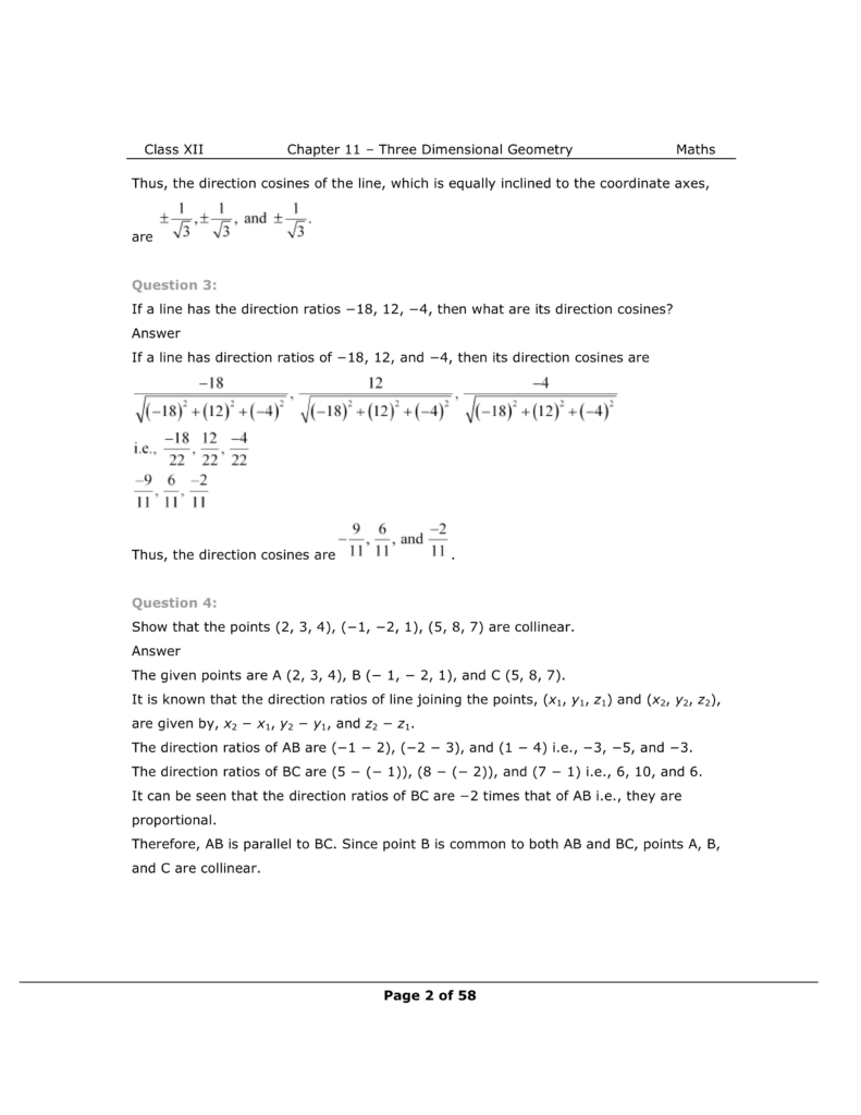 NCERT Class 12 Maths Chapter 11 Exercise 11.1 Solutions Image 2