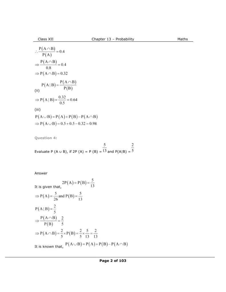 NCERT Class 12 Maths Chapter 13 Exercise 13.1 Solutions Image 2