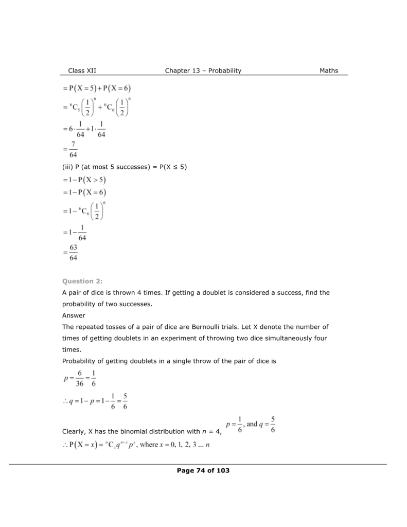 NCERT Class 12 Maths Chapter 13 Exercise 13.5 Solutions Image 2