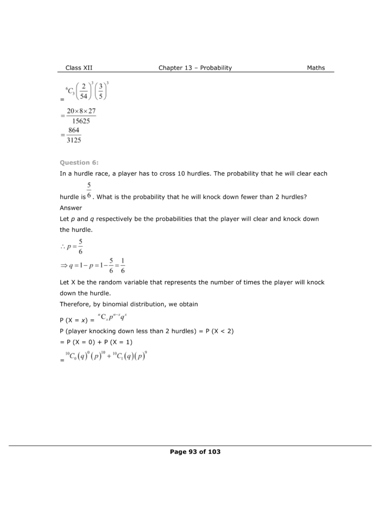 NCERT Solutions For Class 12 Maths Chapter 13 Miscellaneous Exercise 5