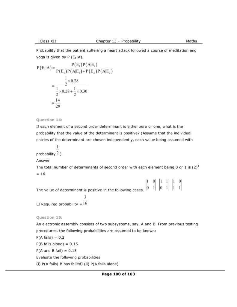 NCERT Solutions For Class 12 Maths Chapter 13 Miscellaneous Exercise 12