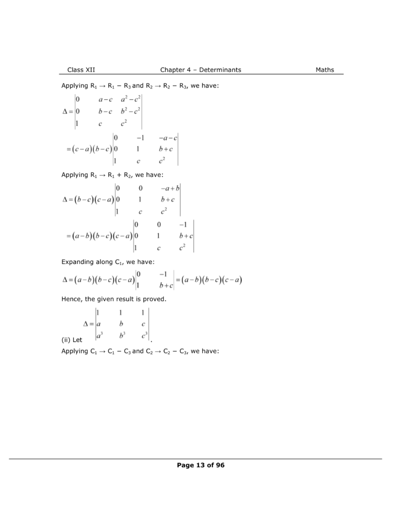 NCERT Solutions for Class 12 Maths chapter 4 Image 9