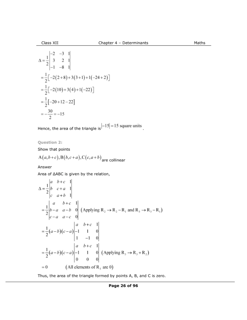 NCERT Class 12 Maths Chapter 4 Exercise 4.3 Solutions Image 2