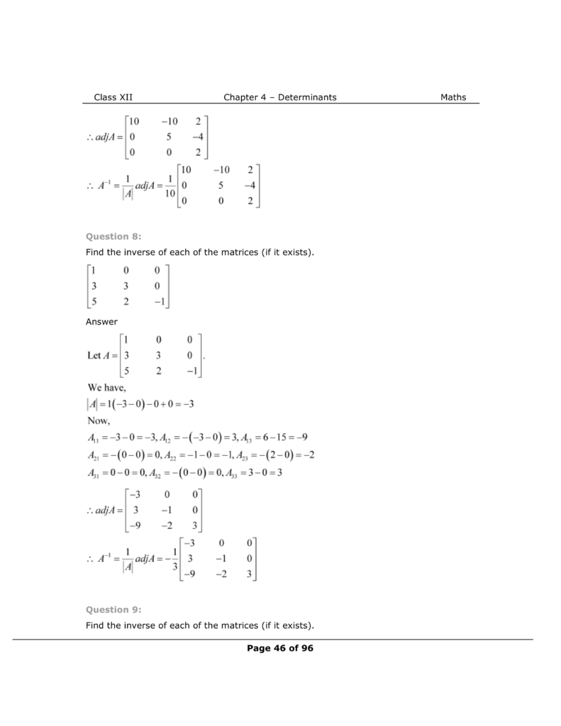 NCERT Class 12 Maths Chapter 4 Exercise 4.5 Solutions Image 7