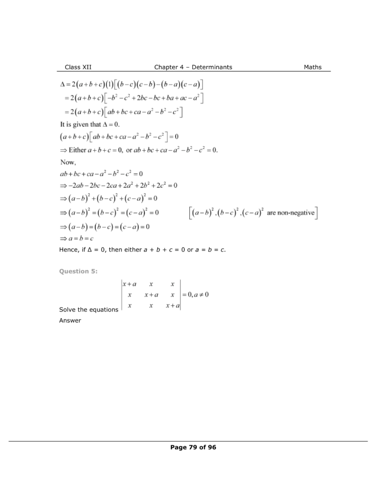 NCERT Solutions For Class 12 Maths Chapter 4 Miscellaneous Exercise Image 4
