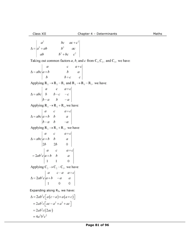 NCERT Solutions For Class 12 Maths Chapter 4 Miscellaneous Exercise Image 6