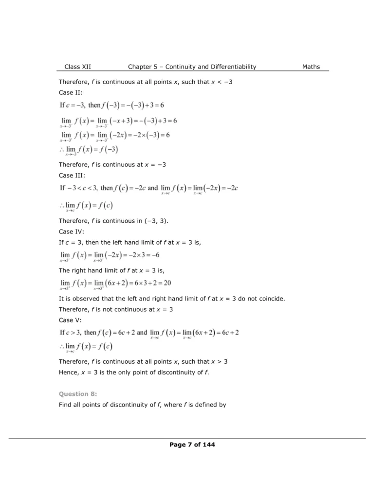 NCERT Class 12 Maths Chapter 5 Exercise 5.1 Solutions Image 7