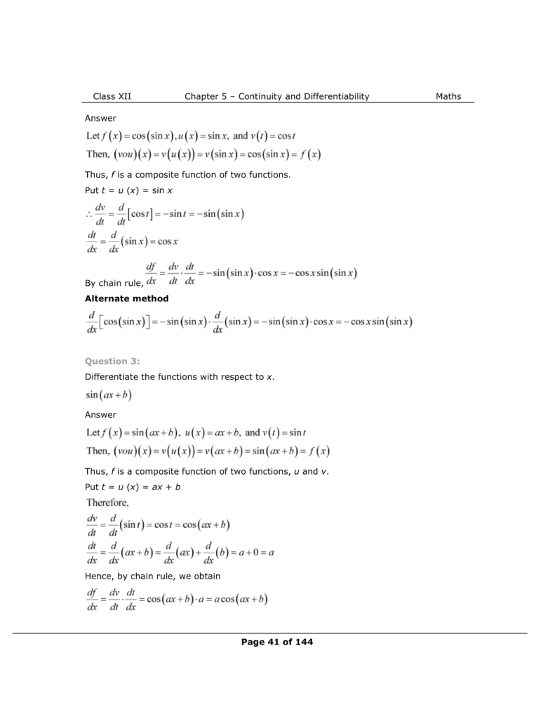 NCERT Class 12 Maths Chapter 5 Exercise 5.2 Solutions Image 2