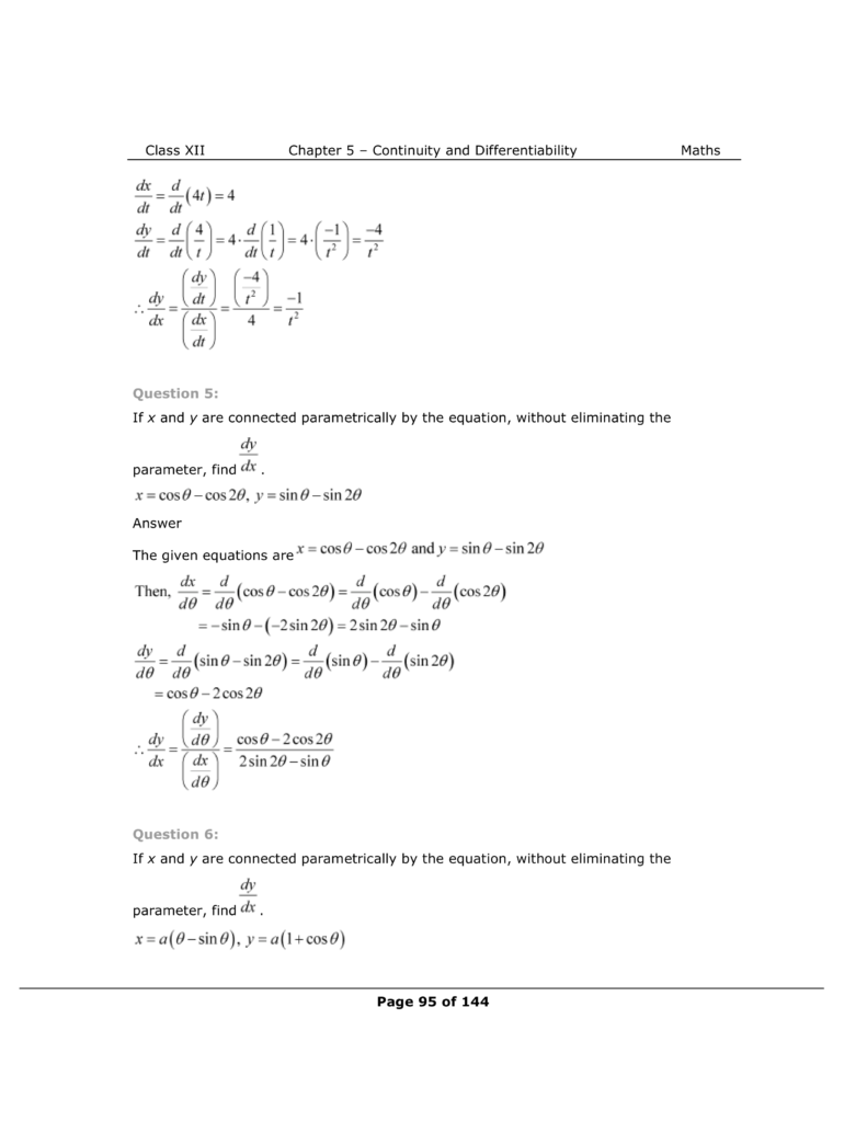 NCERT Class 12 Maths Chapter 5 Exercise 5.6 Solutions Image 3