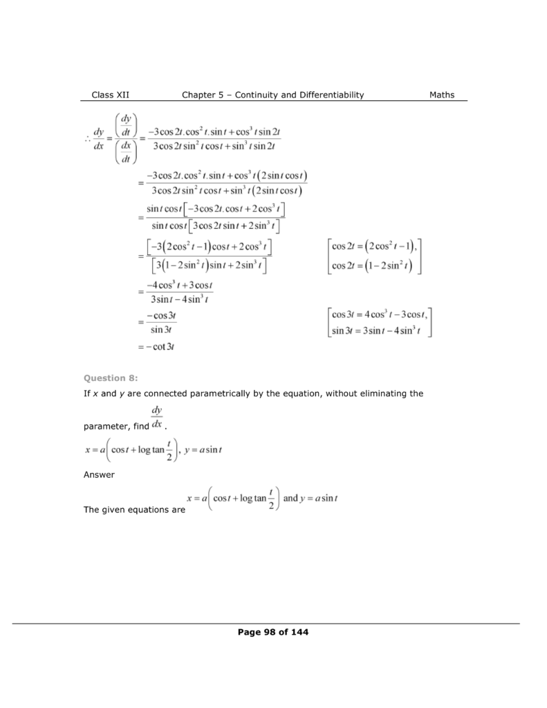NCERT Class 12 Maths Chapter 5 Exercise 5.6 Solutions Image 6