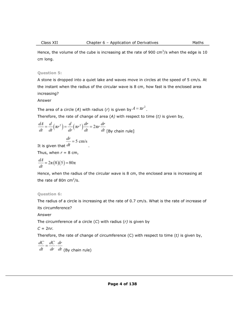 NCERT Class 12 Maths Chapter 6 Exercise 6.1 Solutions Image 4