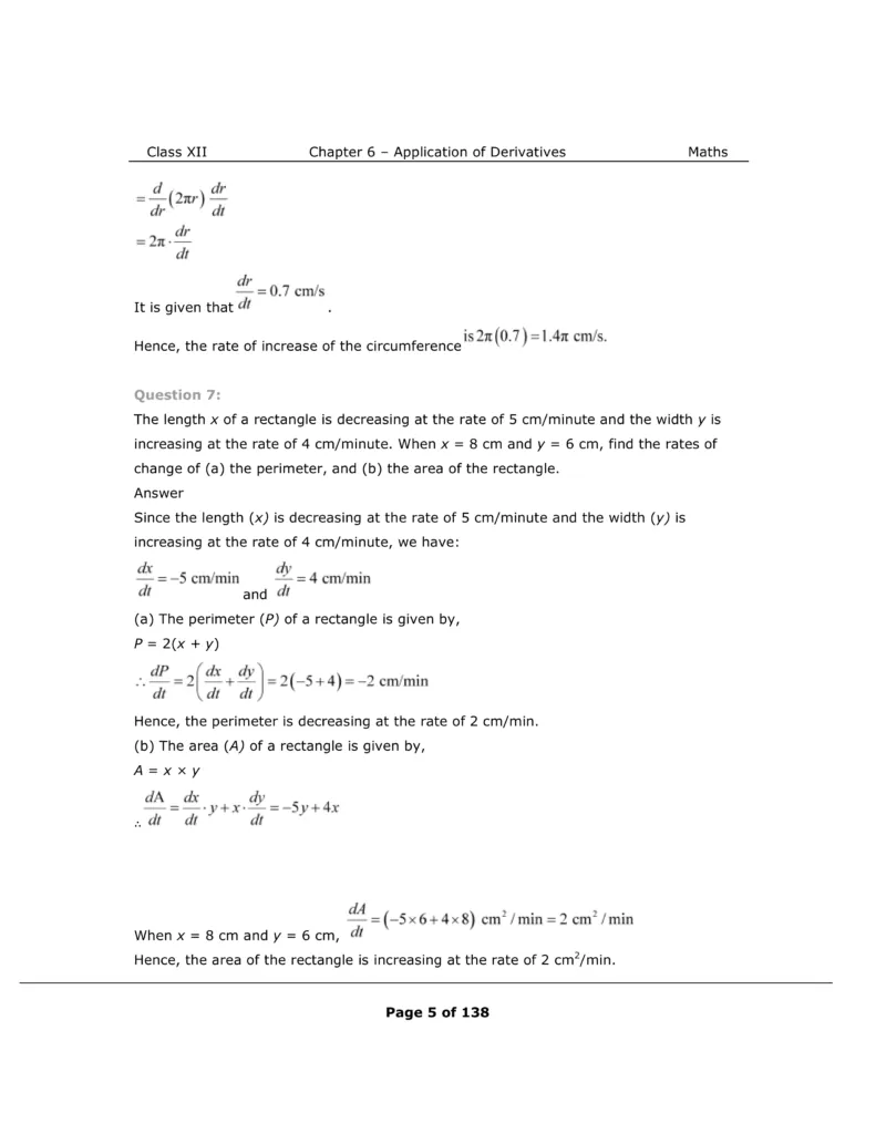 NCERT Solutions for Class 12 Maths chapter 6 Image 5