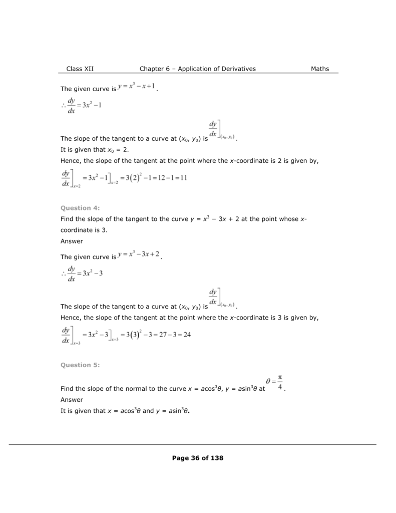 NCERT Class 12 Maths Chapter 6 Exercise 6.3 Solutions Image 2