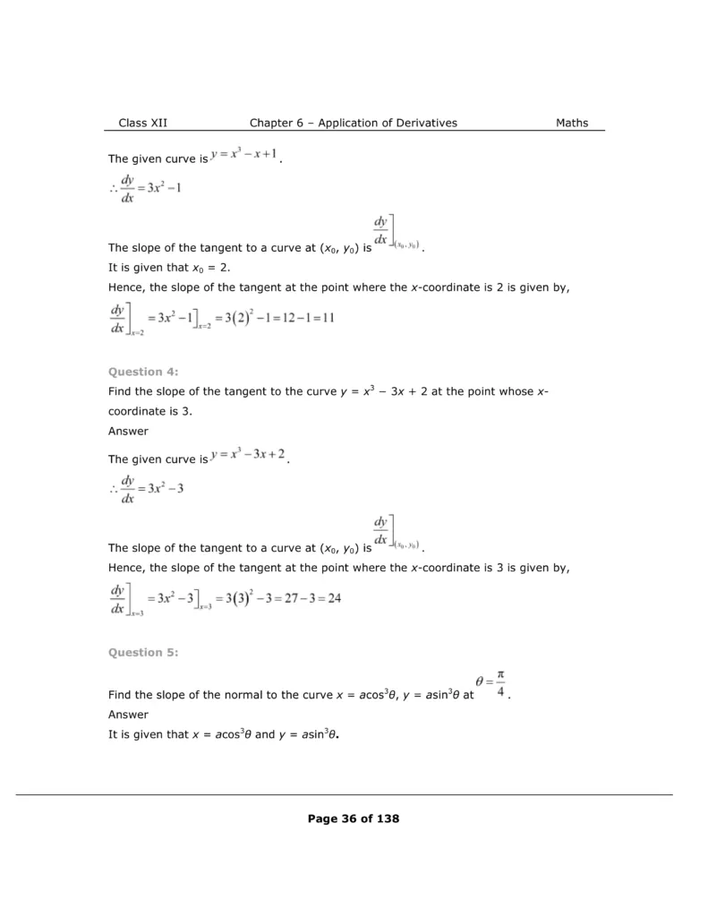 NCERT Class 12 Maths Chapter 6 Exercise 6.3 Solutions Image 2