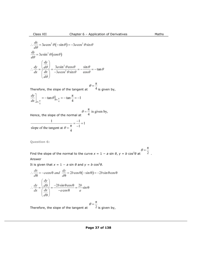 NCERT Class 12 Maths Chapter 6 Exercise 6.3 Solutions Image 3