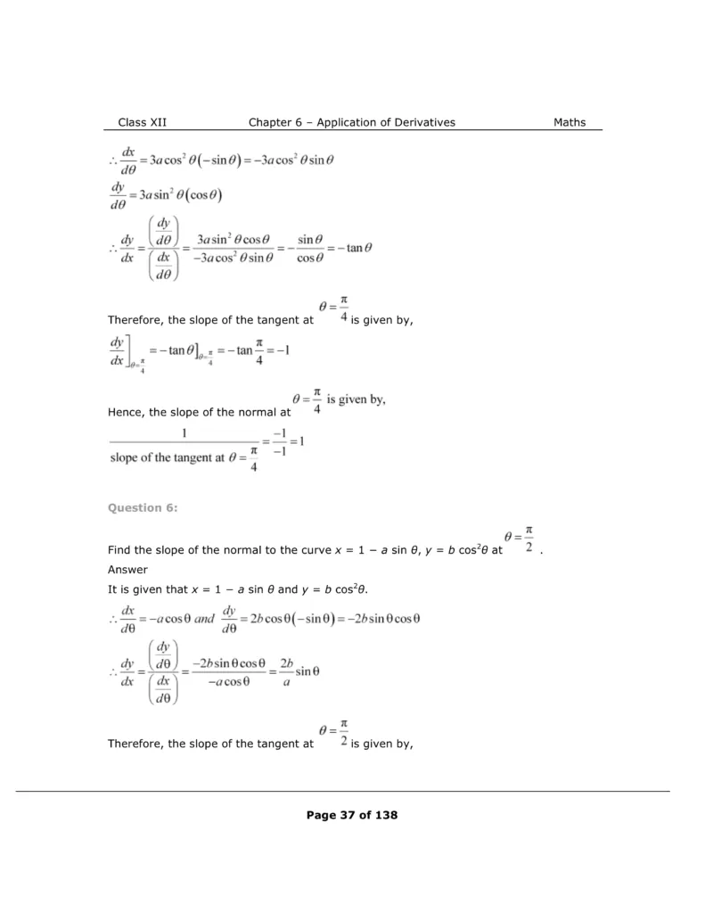 NCERT Class 12 Maths Chapter 6 Exercise 6.3 Solutions Image 3