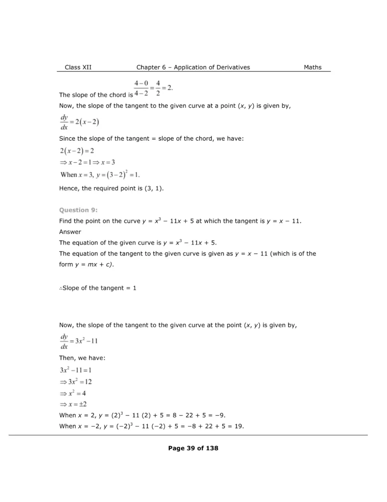 NCERT Class 12 Maths Chapter 6 Exercise 6.3 Solutions Image 5