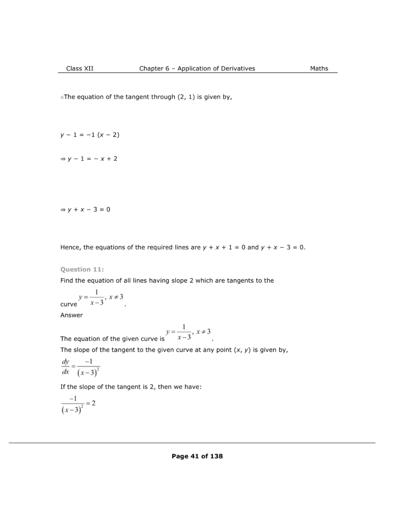 NCERT Class 12 Maths Chapter 6 Exercise 6.3 Solutions Image 7