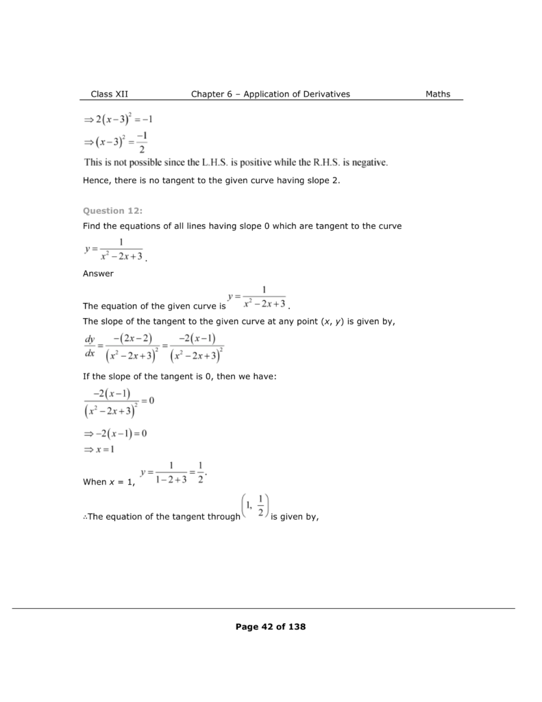 NCERT Class 12 Maths Chapter 6 Exercise 6.3 Solutions Image 8
