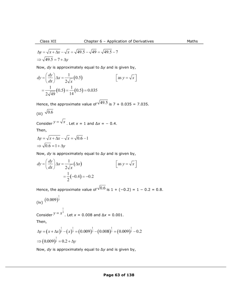 NCERT Class 12 Maths Chapter 6 Exercise 6.4 Solutions Image 2