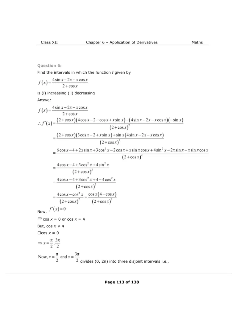 NCERT Solutions For Class 12 Maths Chapter 6 Miscellaneous Exercise Image 6