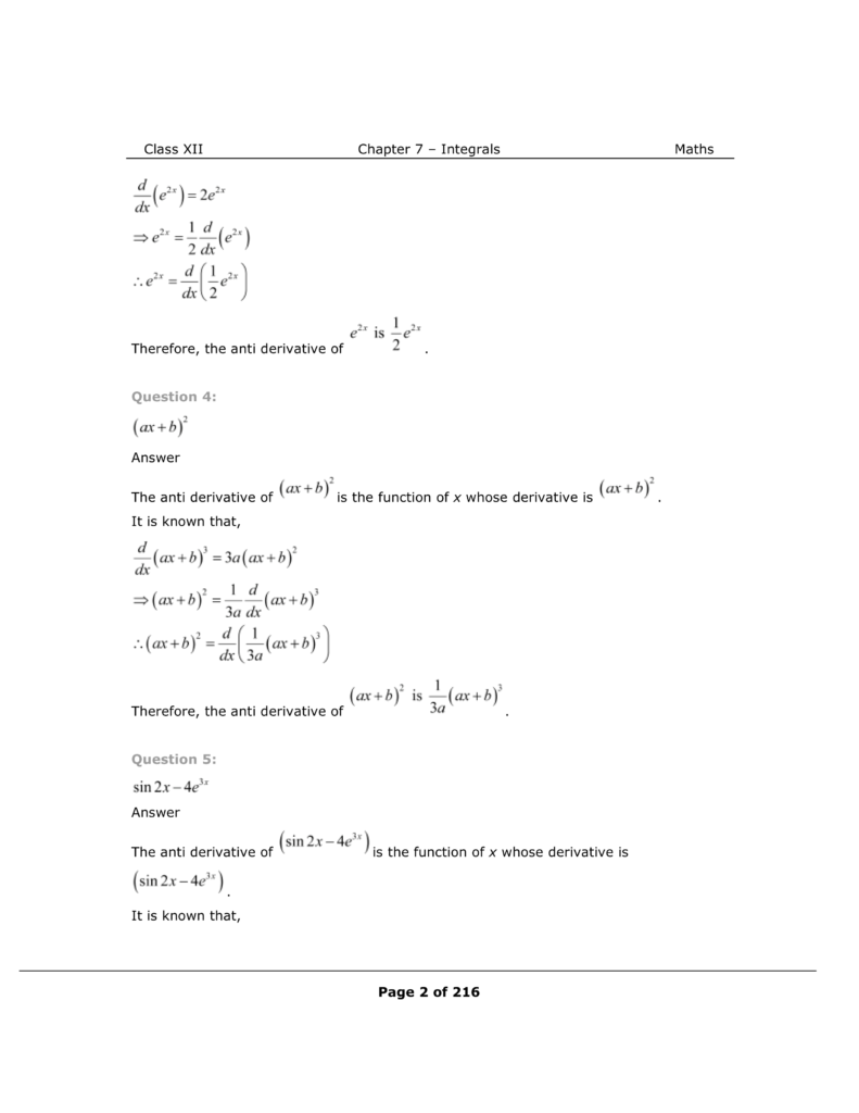 NCERT Solutions for Class 12 Maths chapter 7 Image 2