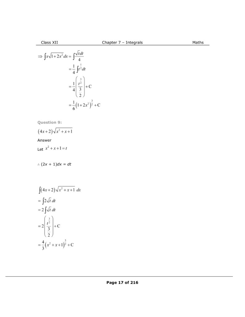 NCERT Class 12 Maths Chapter 7 Exercise 7.2 Solutions Image 6