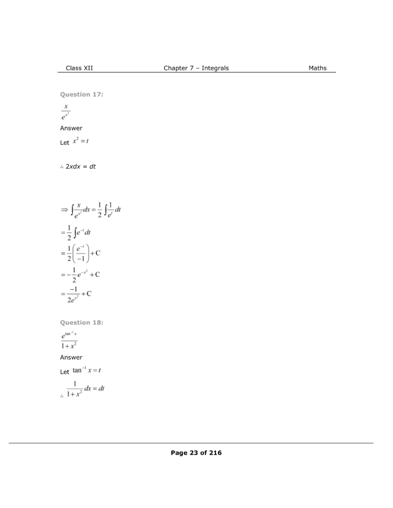 NCERT Class 12 Maths Chapter 7 Exercise 7.2 Solutions Image 12