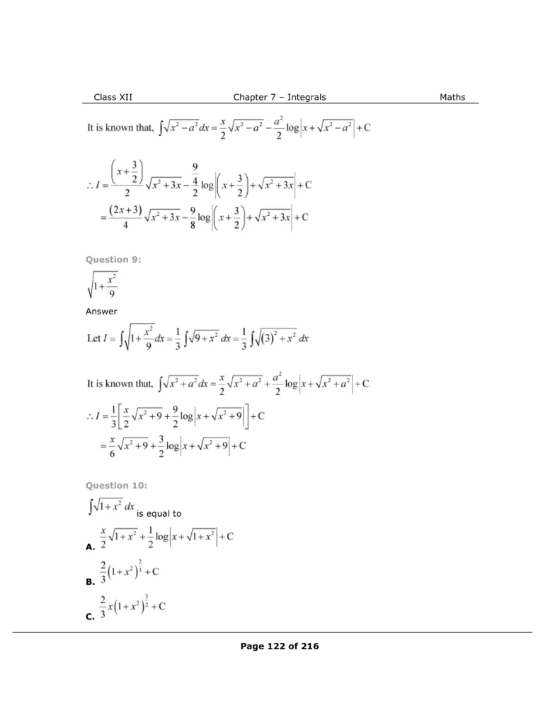 NCERT Class 12 Maths Chapter 7 Exercise 7.7 Solutions Image 5