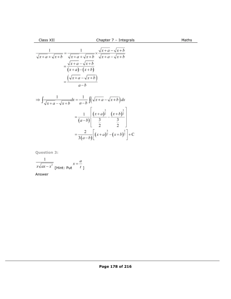 NCERT Solutions For Class 12 Maths Chapter 7 Miscellaneous Exercise Image 3