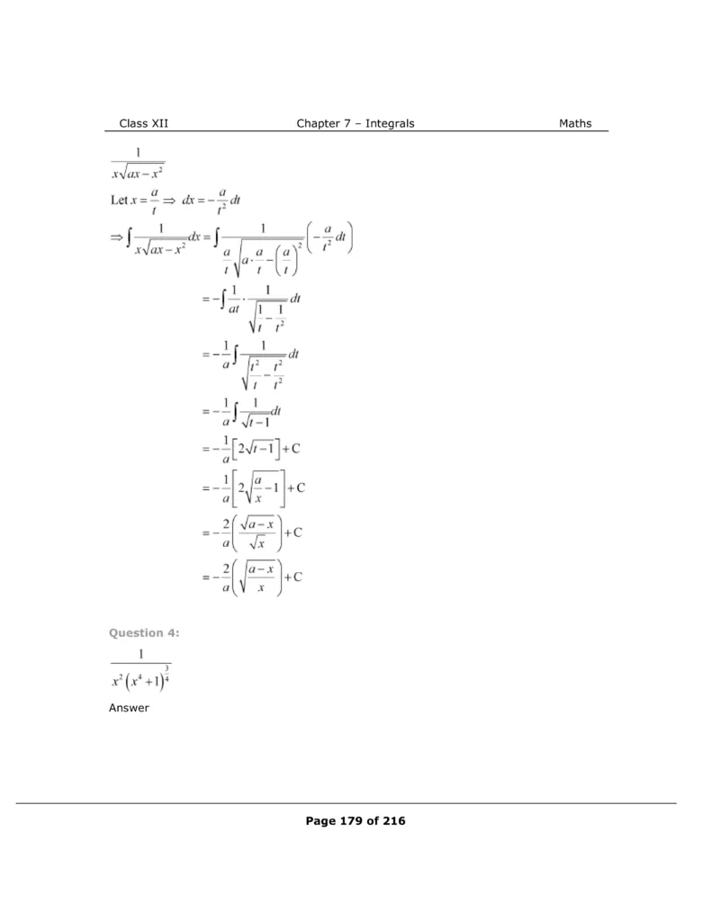 NCERT Solutions For Class 12 Maths Chapter 7 Miscellaneous Exercise Image 4
