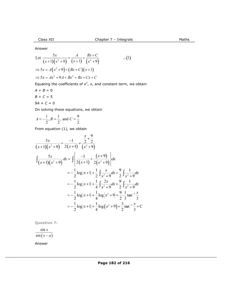NCERT Solutions For Class 12 Maths Chapter 7 Miscellaneous Exercise Image 7