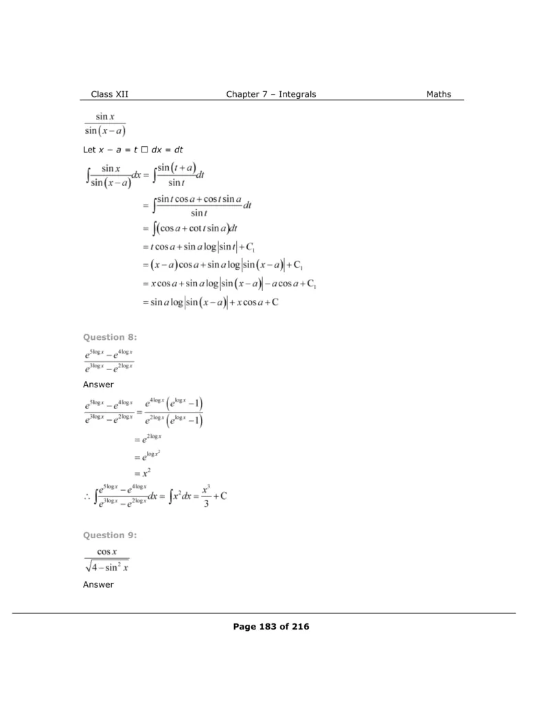 NCERT Solutions For Class 12 Maths Chapter 7 Miscellaneous Exercise Image 8