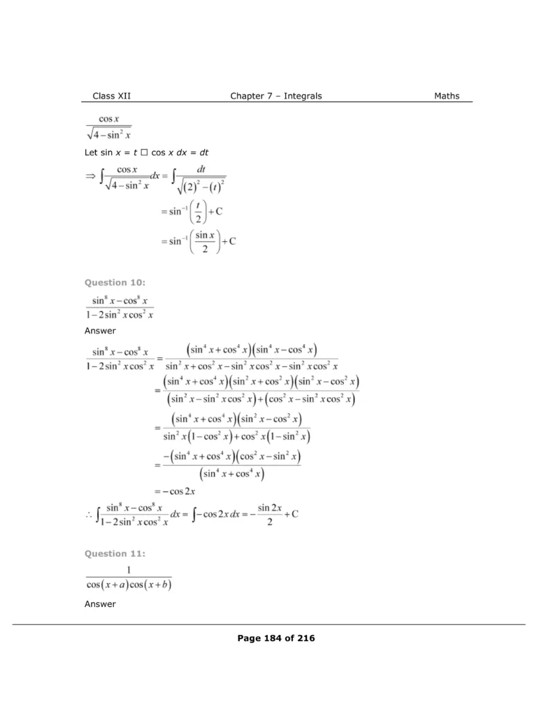 NCERT Solutions For Class 12 Maths Chapter 7 Miscellaneous Exercise Image 9