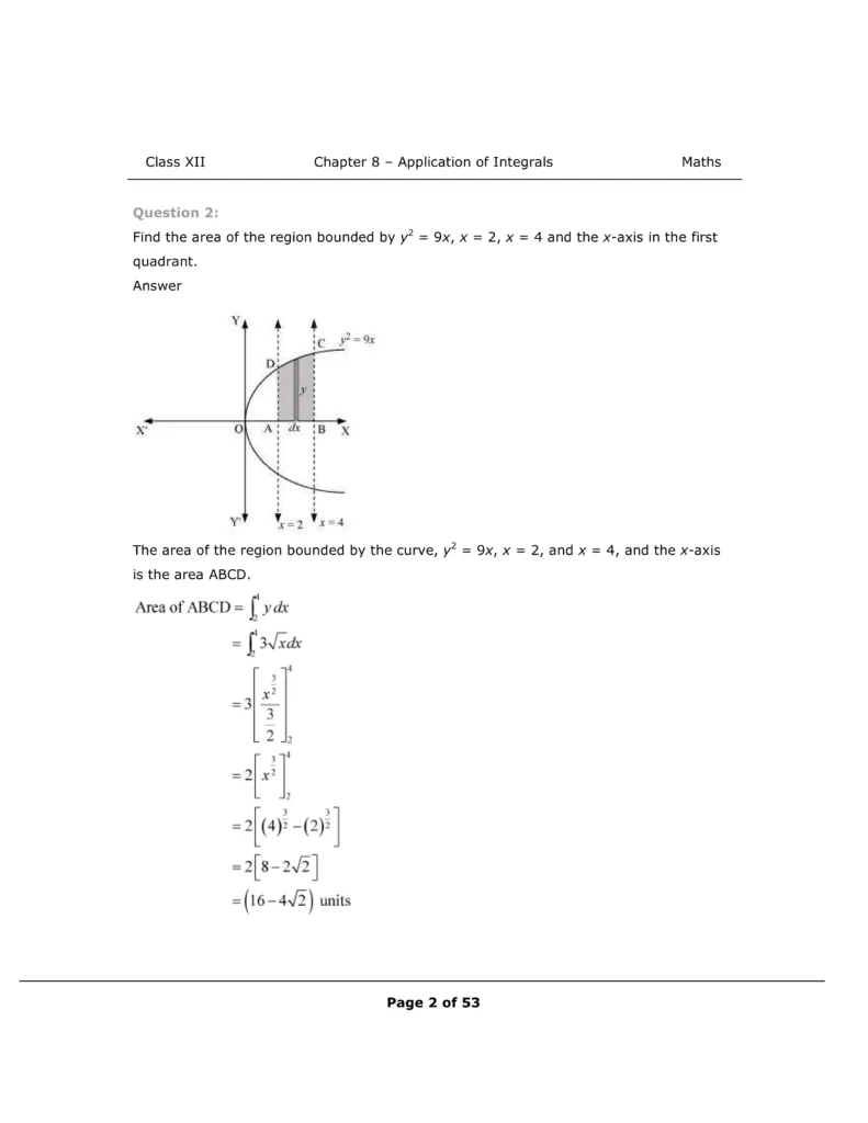 NCERT Class 12 Maths Chapter 8 Exercise 8.1 Solutions Image 2