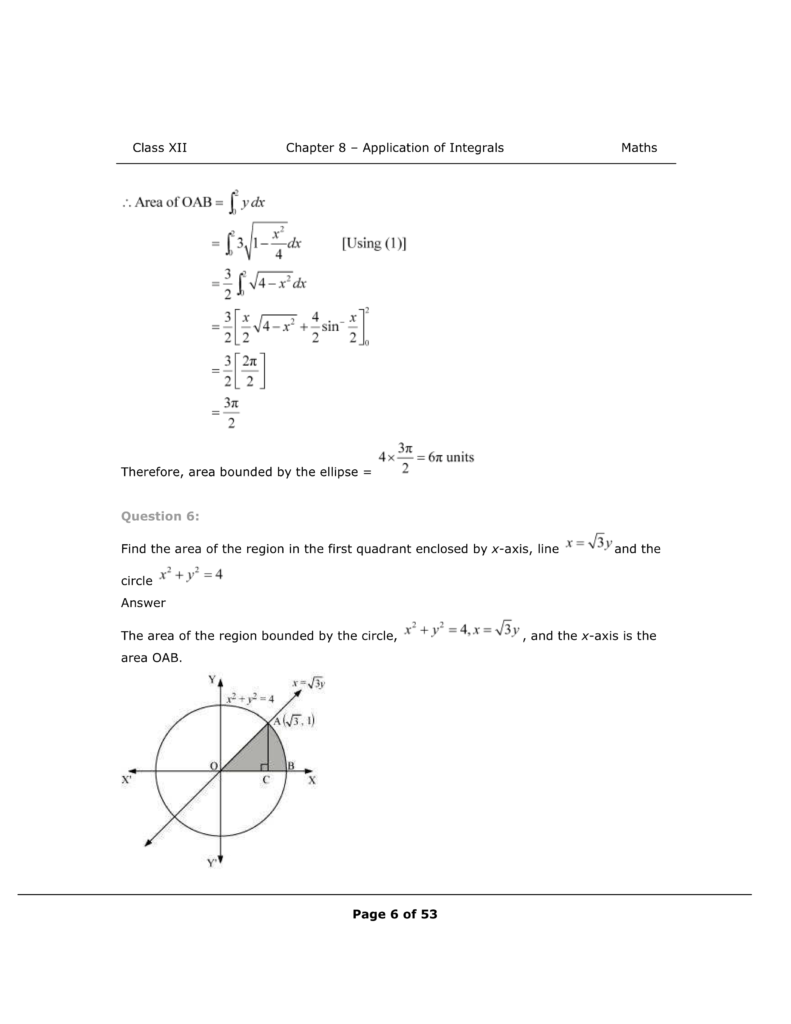 NCERT Class 12 Maths Chapter 8 Exercise 8.1 Solutions Image 6