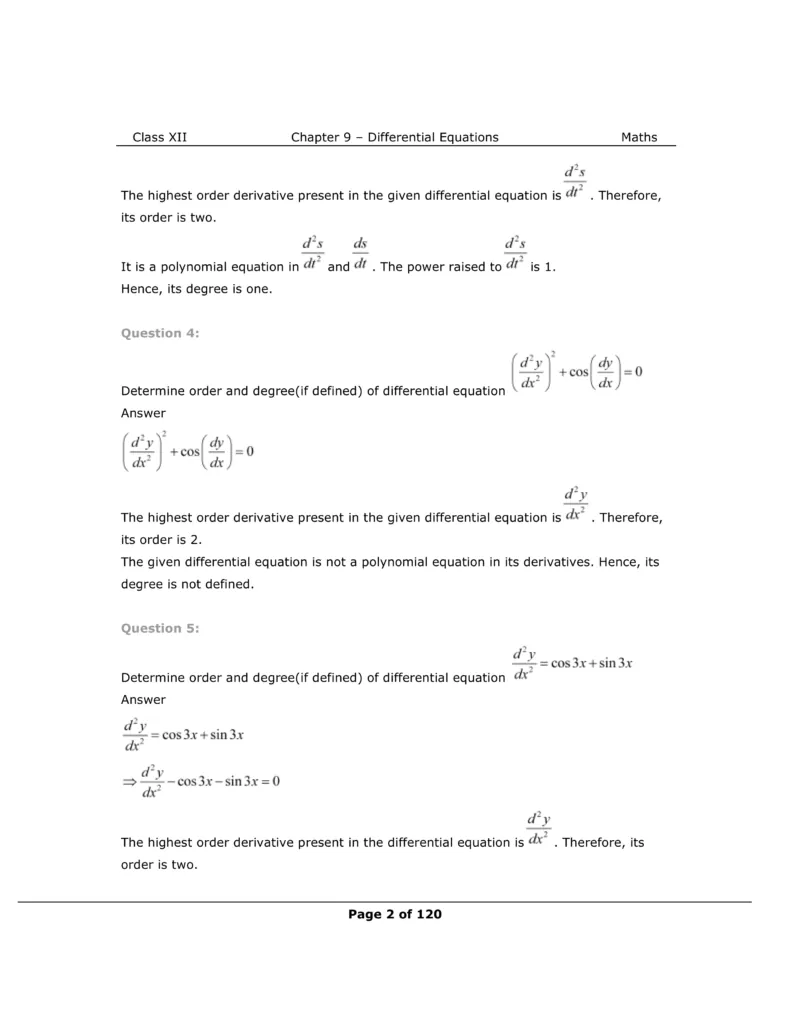 NCERT Class 12 Maths Chapter 9 Exercise 9.1 Solutions Image 2