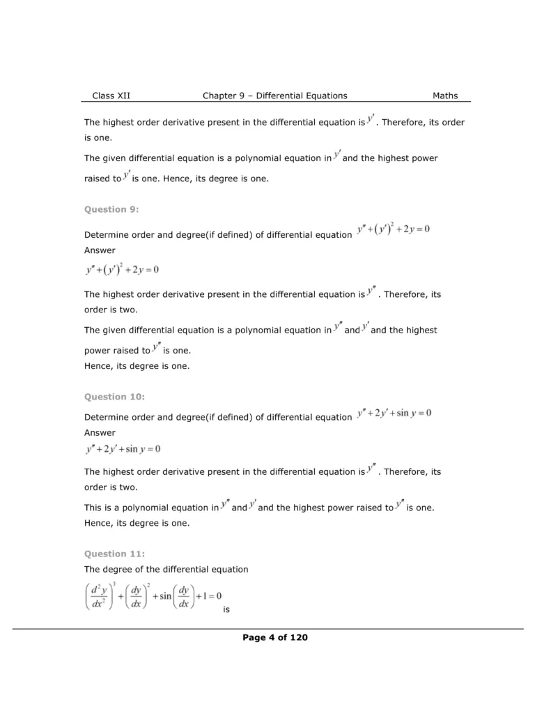 NCERT Class 12 Maths Chapter 9 Exercise 9.1 Solutions Image 4
