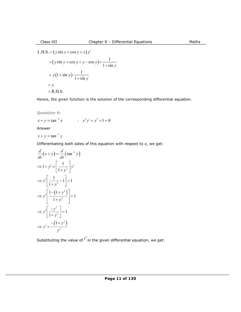 NCERT Class 12 Maths Chapter 9 Exercise 9.2 Solutions Image 6