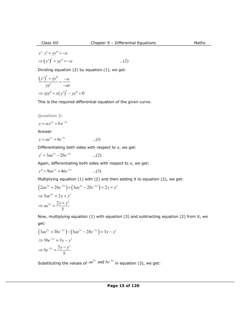 NCERT Class 12 Maths Chapter 9 Exercise 9.3 Solutions Image 2