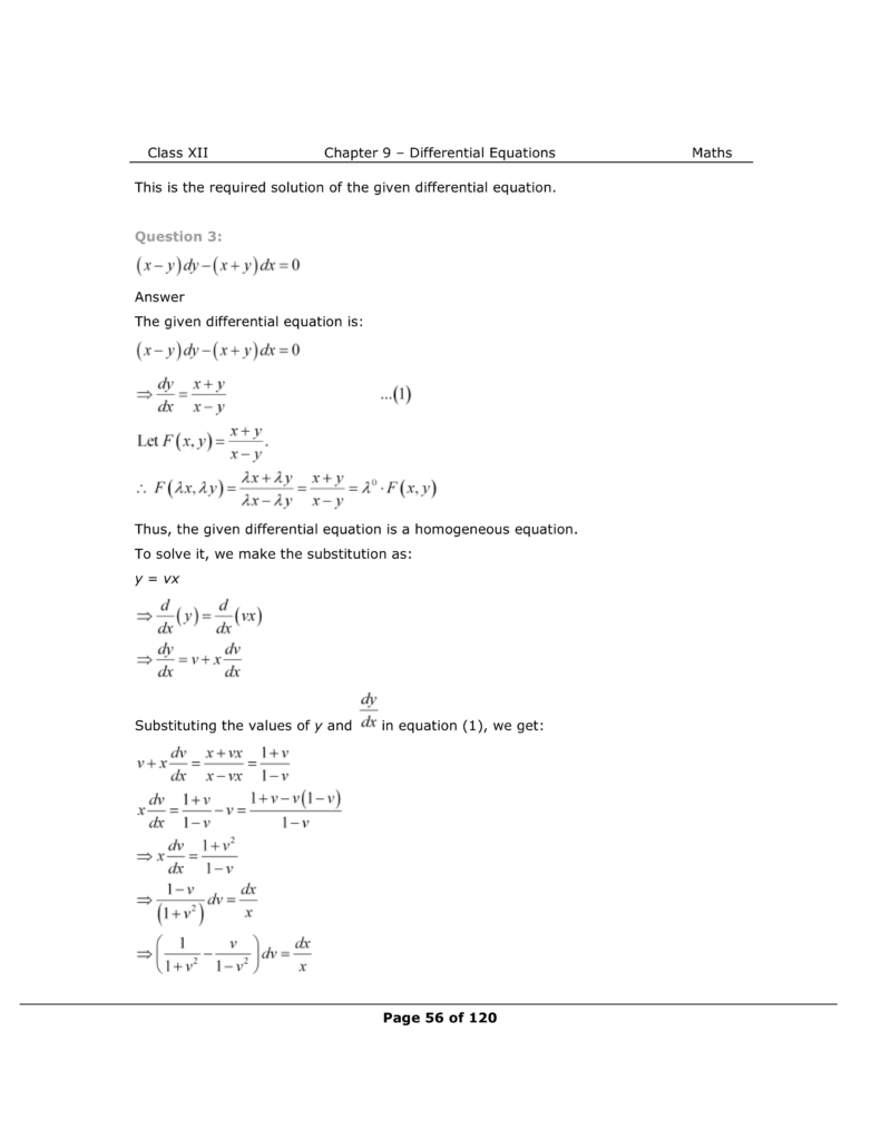 NCERT Class 12 Maths Chapter 9 Exercise 9.5 Solutions Image 4