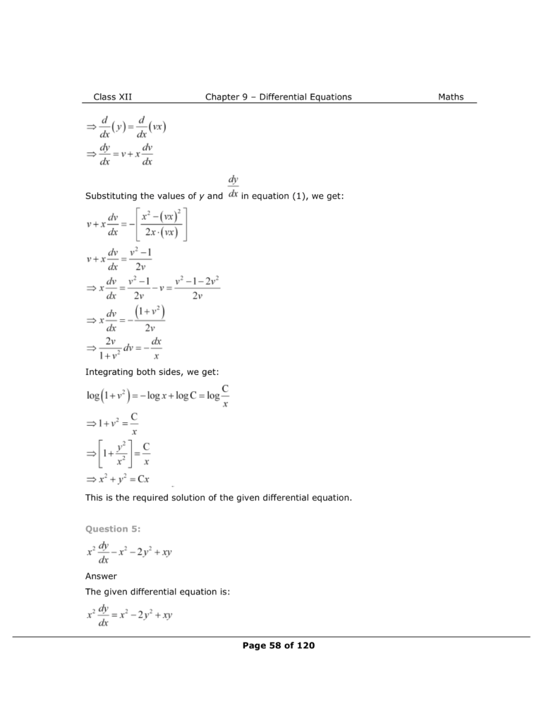 NCERT Class 12 Maths Chapter 9 Exercise 9.5 Solutions Image 6