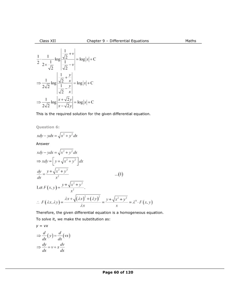 NCERT Class 12 Maths Chapter 9 Exercise 9.5 Solutions Image 8