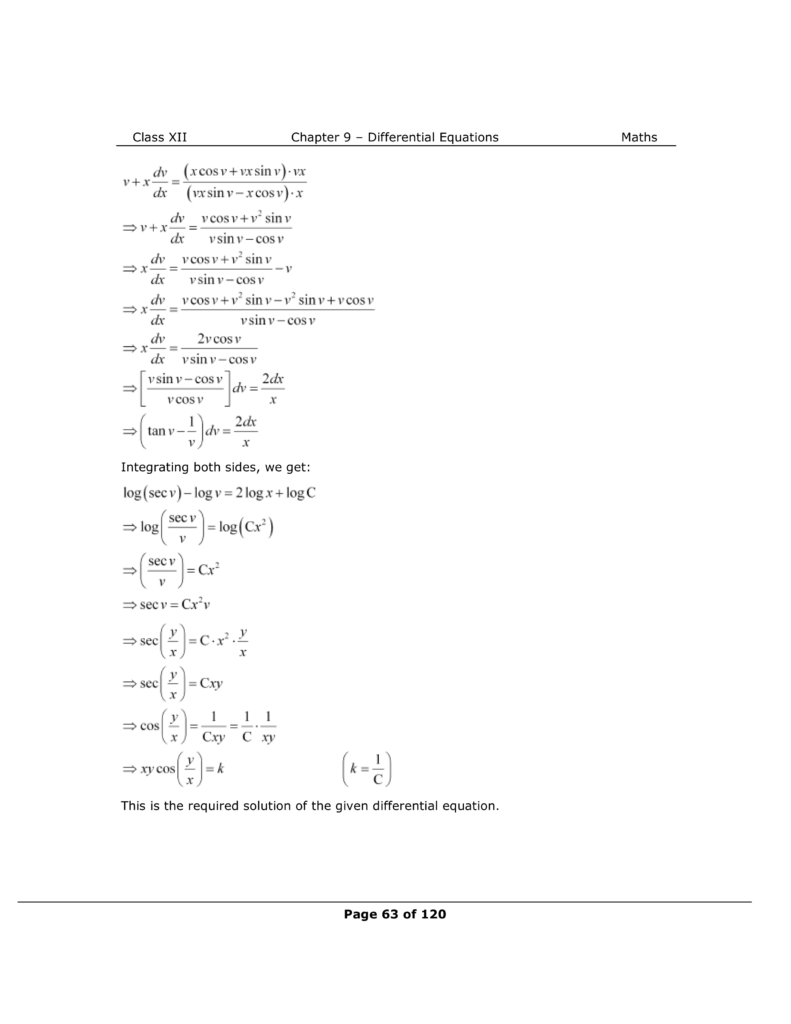 NCERT Class 12 Maths Chapter 9 Exercise 9.5 Solutions Image 11