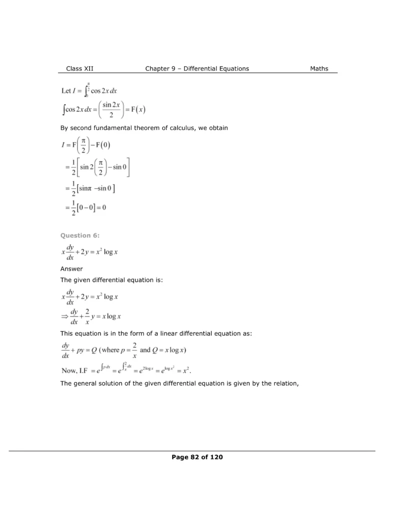 NCERT Class 12 Maths Chapter 9 Exercise 9.6 Solutions Image 5