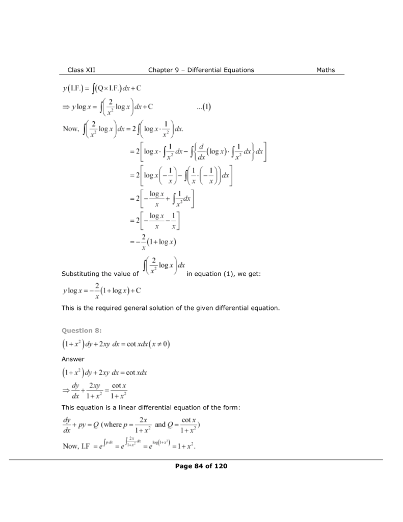 NCERT Class 12 Maths Chapter 9 Exercise 9.6 Solutions Image 7