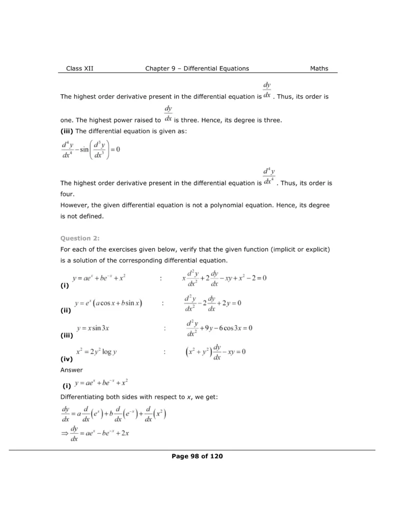 NCERT Solutions For Class 12 Maths Chapter 9 Miscellaneous Exercise Image 2