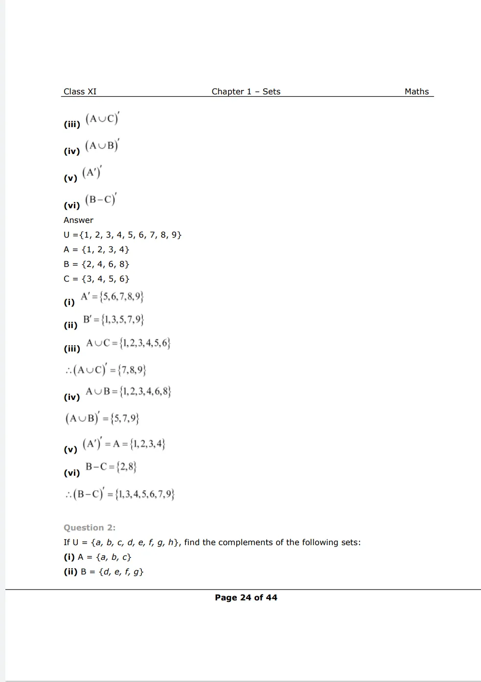 Class 11 Maths NCERT Solutions Chapter 1 Exercise 1.5 Image 2