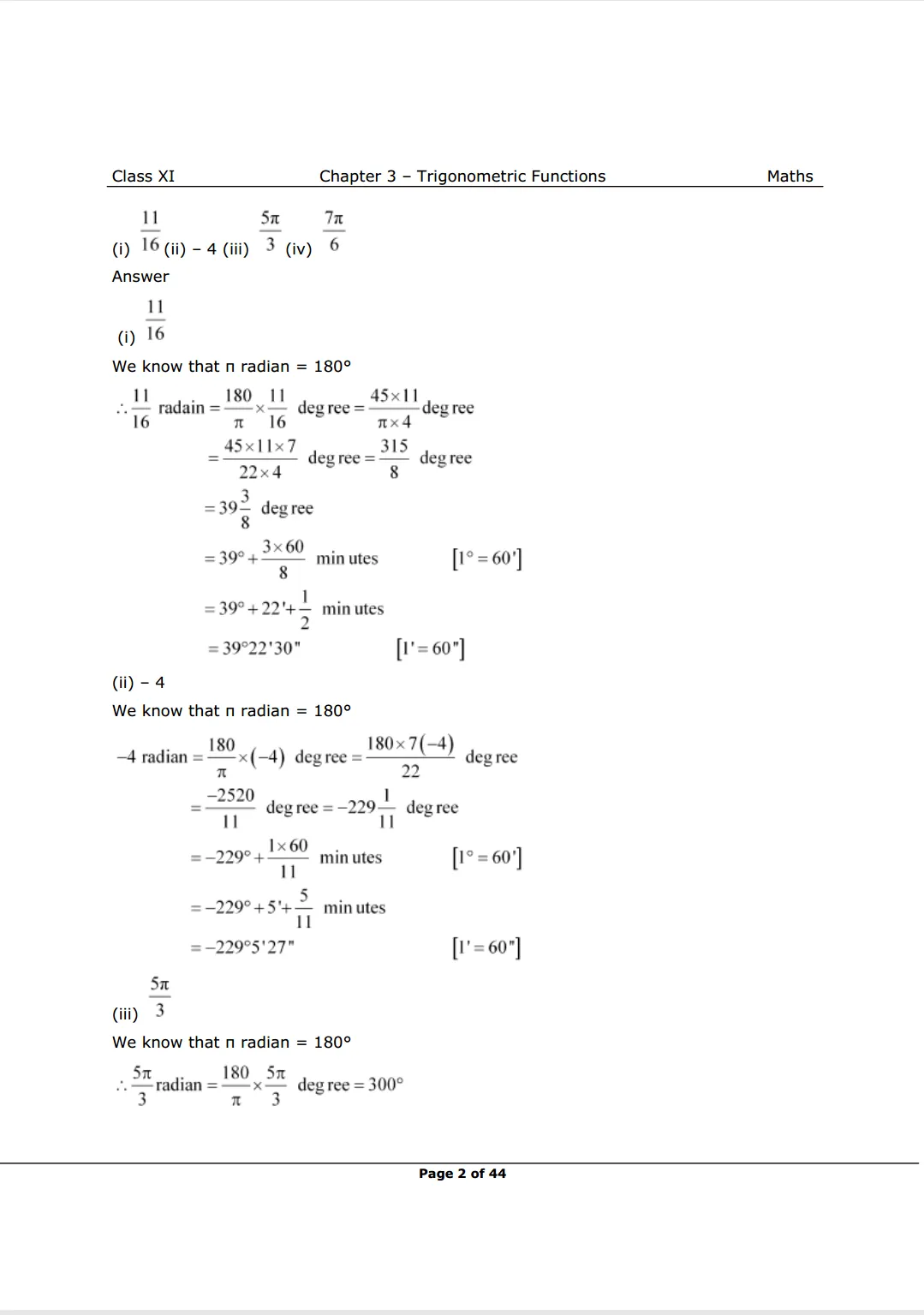 NCERT Solutions for Class 11 Maths chapter 3 Image 2